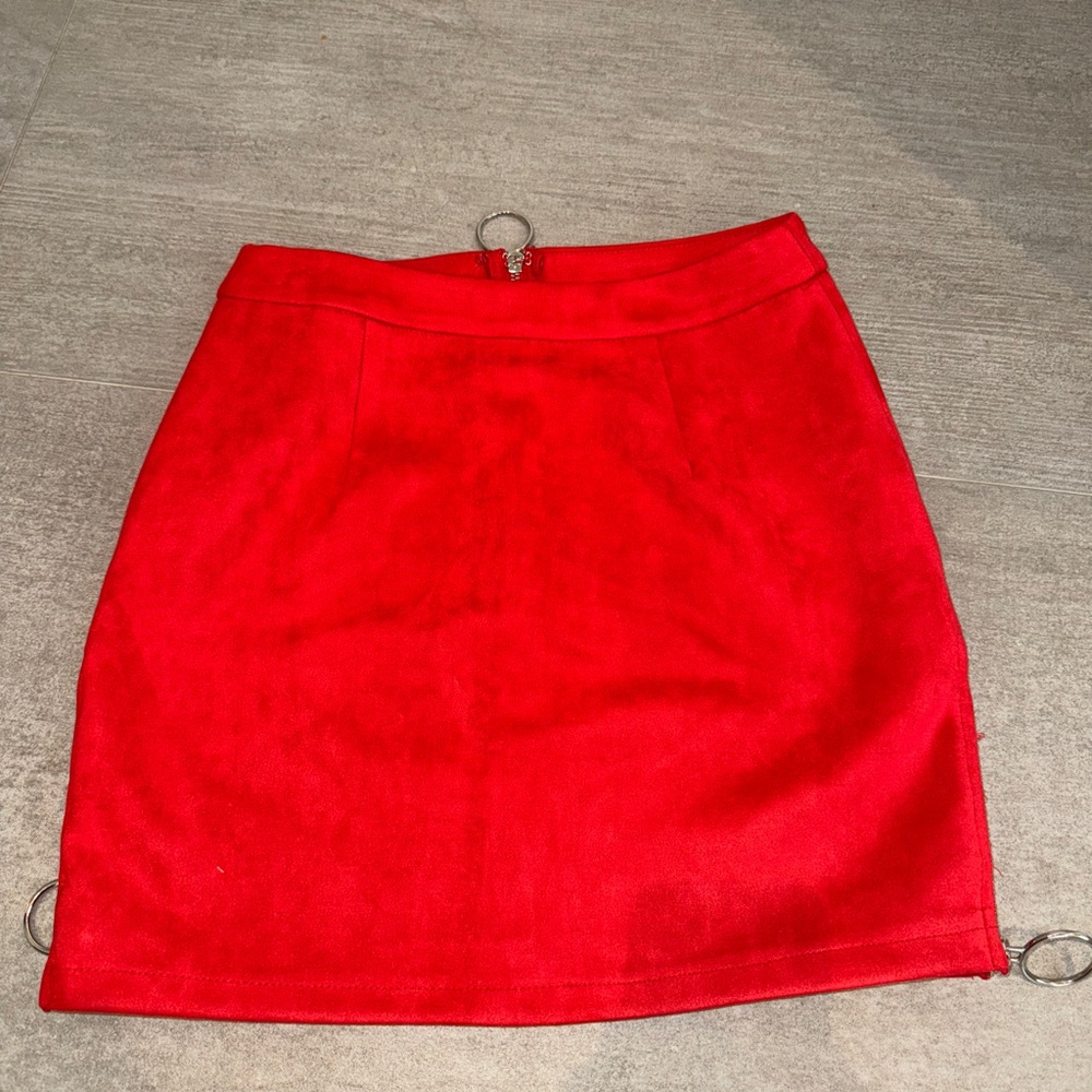 Red skirt